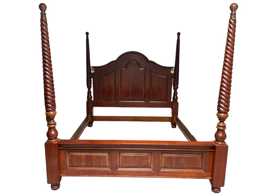 Stunning Eastern King Size Bed Frame Cambridge Cherry By Drexel Heritage [Photo 2]