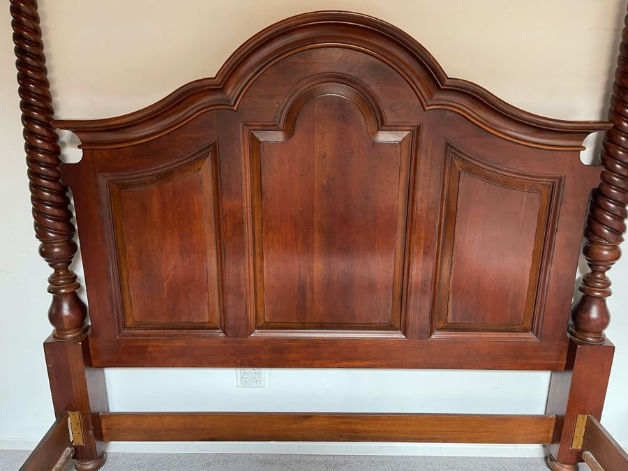 Stunning Eastern King Size Bed Frame Cambridge Cherry By Drexel Heritage [Photo 3]