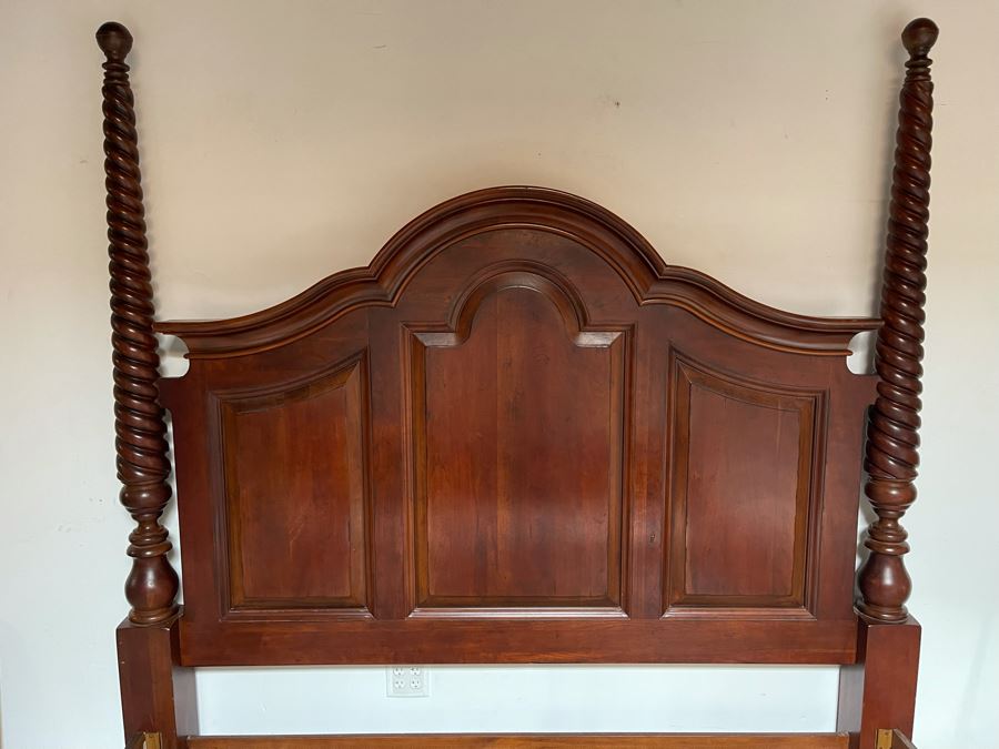 Stunning Eastern King Size Bed Frame Cambridge Cherry By Drexel Heritage [Photo 4]
