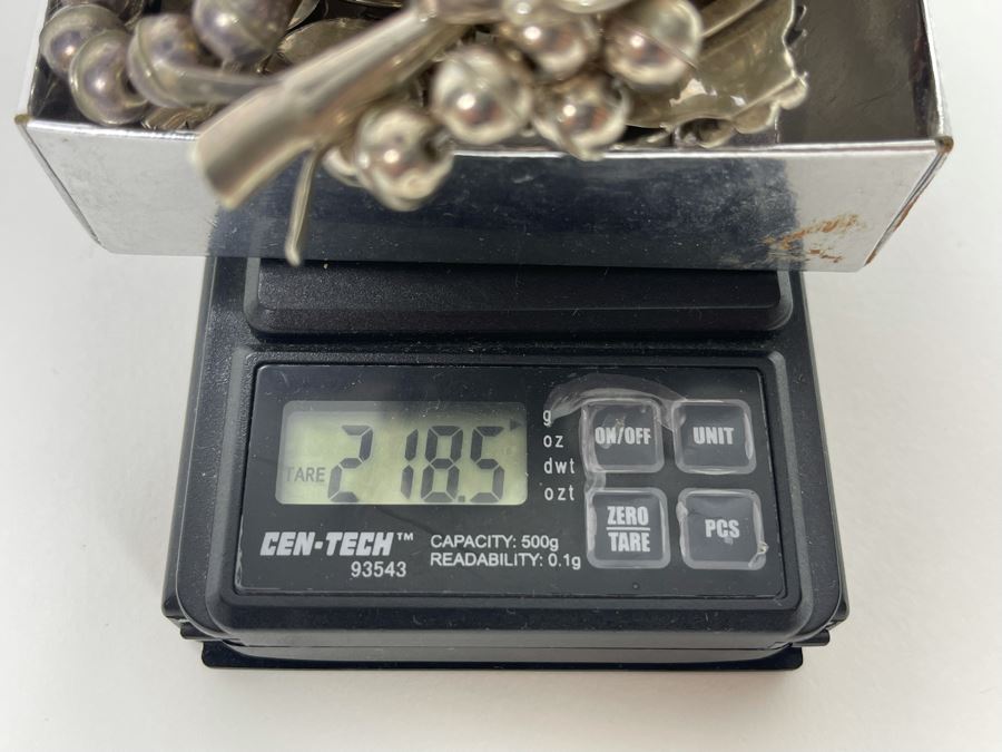 Vintage Native American Squash Blossom Sterling Silver Red Coral 26' Statement Necklace  218.5g [Photo 16]