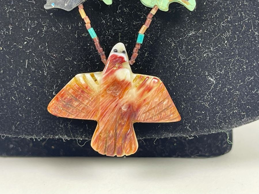 Carved Fetish 7-Strand Native American 36' Necklace [Photo 5]