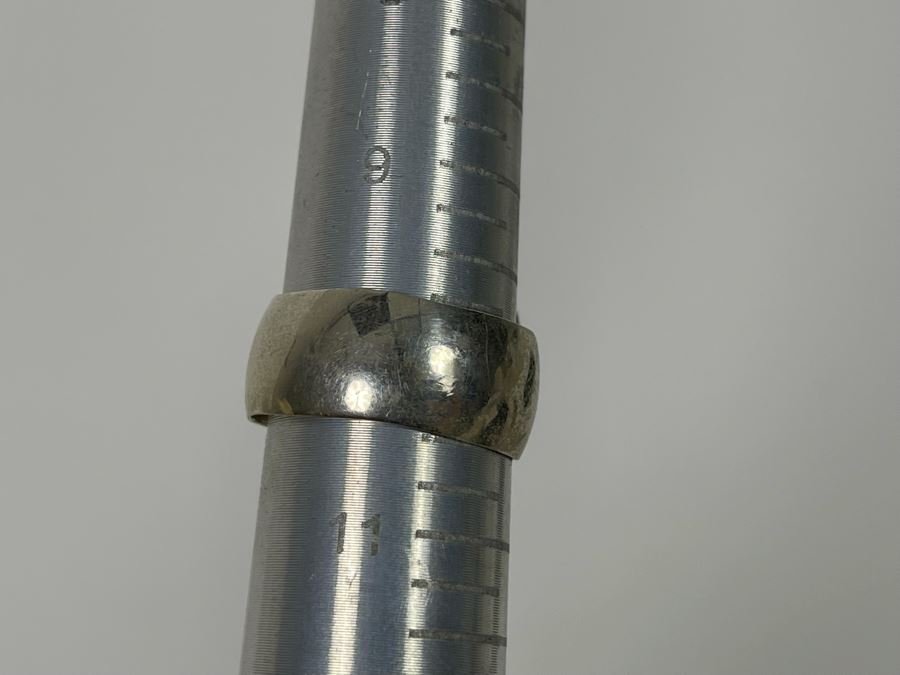 Vintage Mike Smith Native American Navajo Sterling Silver Brown Turquoise Jewelry Set Includes Necklace, Size 10 Ring, Earrings And 8.5L Bracelet 127g [Photo 27]