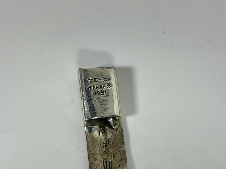 Sterling Silver And Carved Onyx 14' Necklace And 6' Bracelet From Mexico 173.1g [Photo 11]