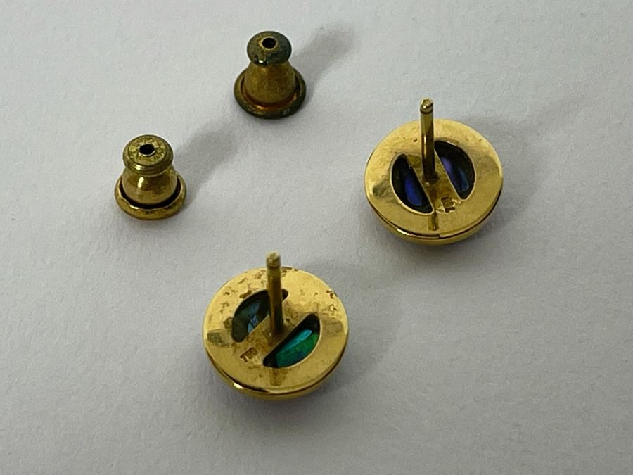 18K Gold Empress Pearl Earrings 2.4g - Appraised At $665 [Photo 4]