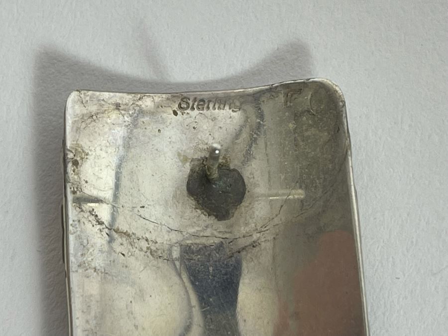 Vintage Tommy Singer Sterling Silver Native American Navajo Pendant 24' Necklace With Matching Earrings Signed T Singer 24.8g [Photo 7]