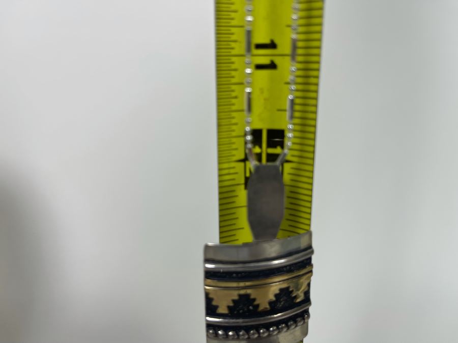 Vintage Tommy Singer Sterling Silver Native American Navajo Pendant 24' Necklace With Matching Earrings Signed T Singer 24.8g [Photo 10]