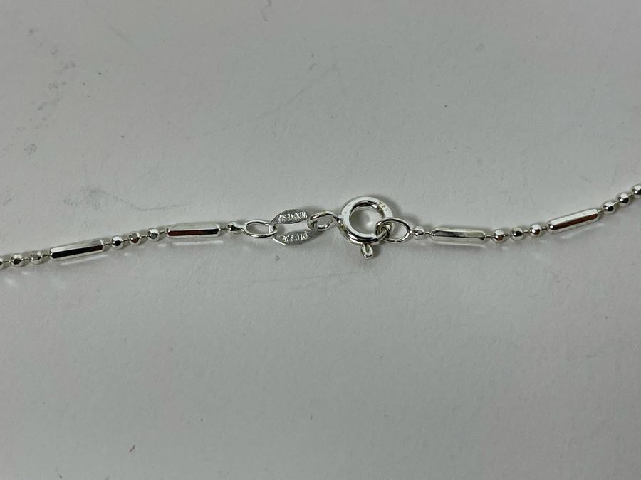 Vintage Tommy Singer Sterling Silver Native American Navajo Pendant 24' Necklace With Matching Earrings Signed T Singer 24.8g [Photo 11]