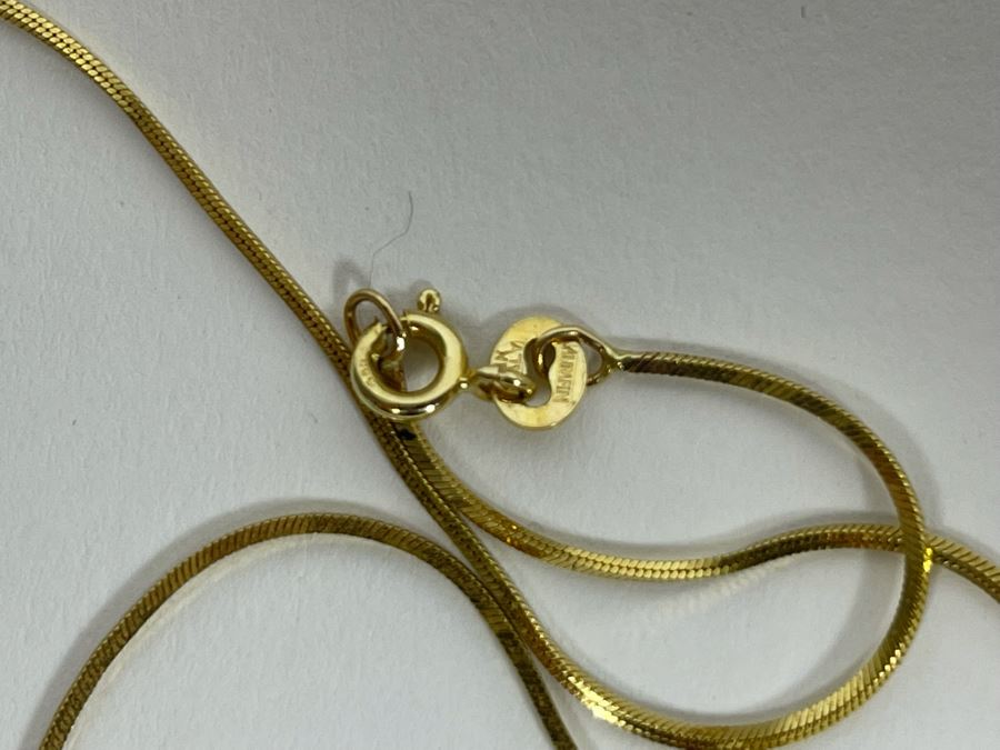 94-96% Pure Natural Gold Nuggets Pendant With 14K Gold 16' Necklace (Pendant Weighs 3g / Necklace Weighs 3.1g / Total Weight 6.1g) [Photo 11]