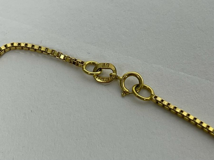 14K Gold Black Coral Pendant And Matching Earrings With 14K Gold 20' Necklace 6.8g [Photo 8]