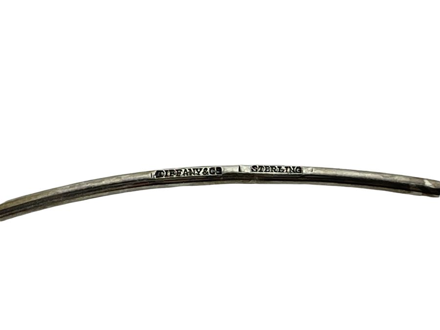 Vintage Signed Tiffany & Co Sterling Silver Choker Necklace 7.5g [Photo 3]