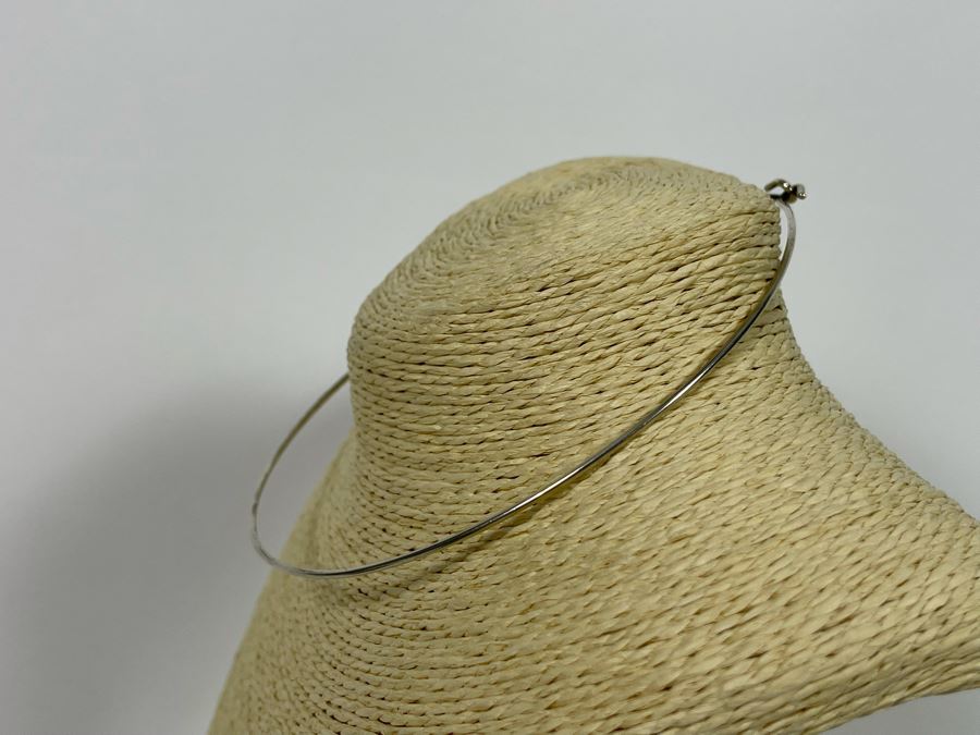 Vintage Signed Tiffany & Co Sterling Silver Choker Necklace 7.5g [Photo 6]