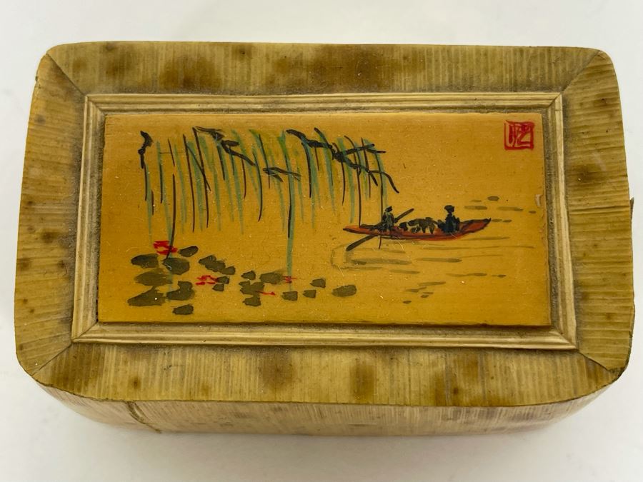 Handpainted Chinese Box 3W X 2D X 1.25H [Photo 3]