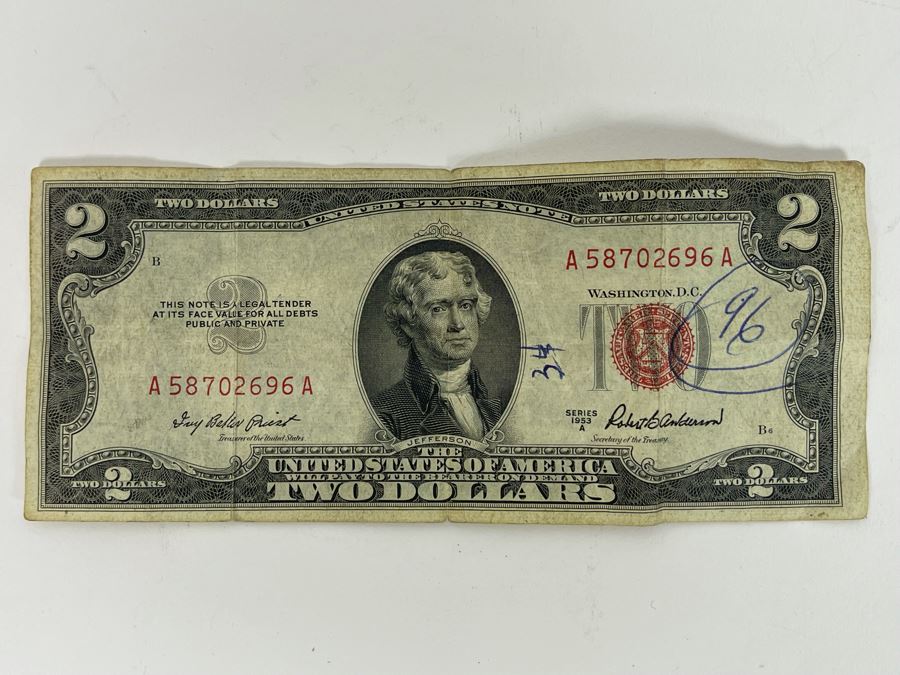 1953 Two U.S. Dollar Bill [Photo 2]