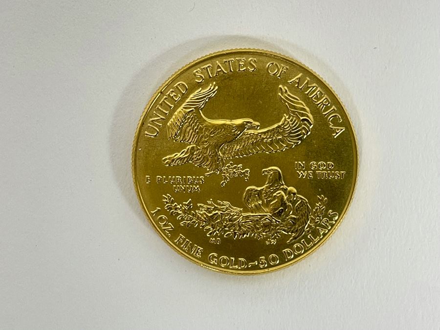 1 Oz American Gold Eagle $50 Coin MCMLXXXVII 1987 34g 1 Oz Fine Gold Coin Estimate $2,000 [Photo 9]