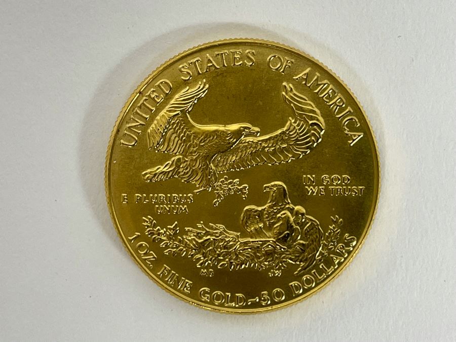 1 Oz American Gold Eagle $50 Coin MCMLXXXVII 1987 34g 1 Oz Fine Gold Coin Estimate $2,000 [Photo 10]