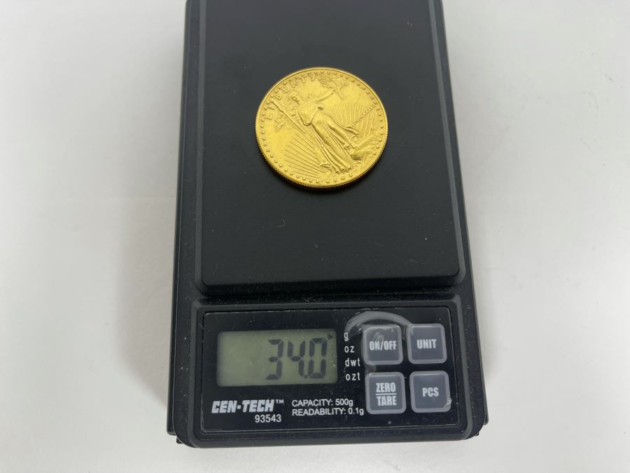 1 Oz American Gold Eagle $50 Coin MCMLXXXVII 1987 34g 1 Oz Fine Gold ...