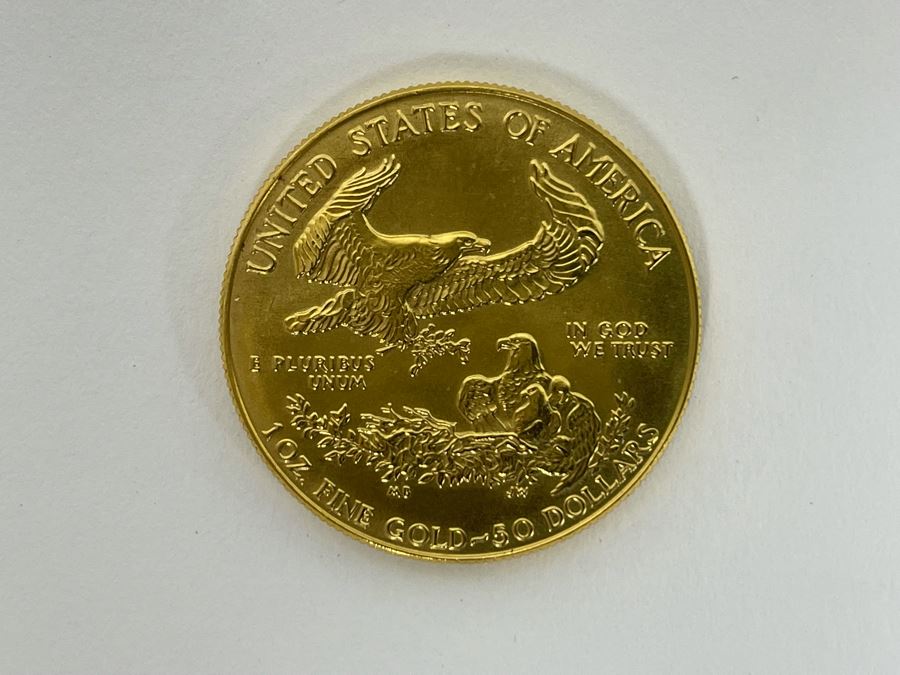 1 Oz American Gold Eagle $50 Coin MCMLXXXVII 1987 34g 1 Oz Fine Gold Coin Estimate $2,000 [Photo 7]