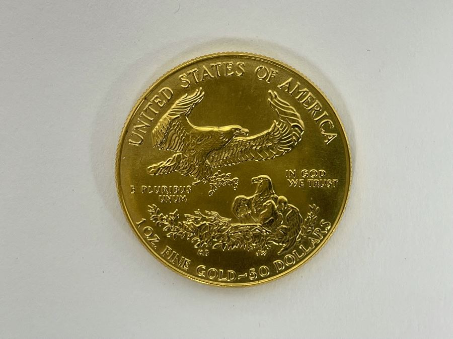 1 Oz American Gold Eagle $50 Coin MCMLXXXVII 1987 34g 1 Oz Fine Gold Coin Estimate $2,000 [Photo 8]