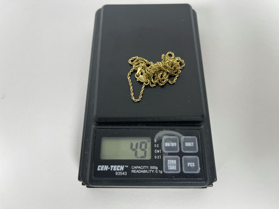 14K Gold Chain 24' Necklace 4.9g [Photo 13]