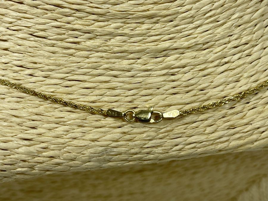 14K Gold Chain 24' Necklace 4.9g [Photo 8]