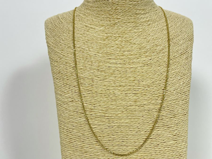 14K Gold Chain 24' Necklace 4.9g [Photo 6]