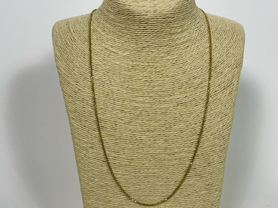 14K Gold Chain 24' Necklace 4.9g [Photo 4]