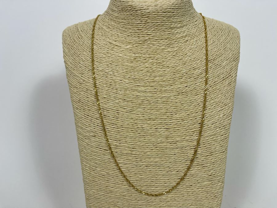 14K Gold Chain 24' Necklace 3.1g [Photo 4]