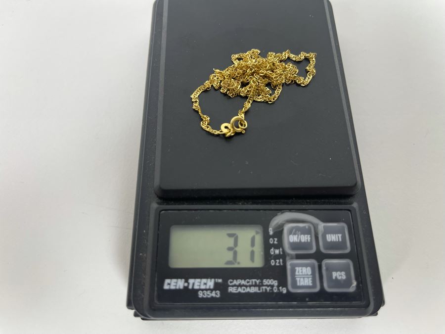 14K Gold Chain 24' Necklace 3.1g [Photo 12]