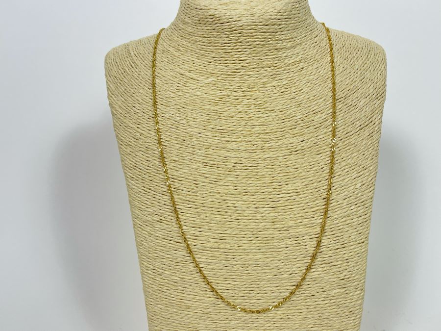 14K Gold Chain 24' Necklace 3.1g [Photo 5]