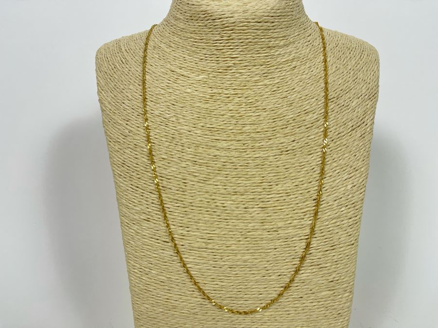 14K Gold Chain 24' Necklace 3.1g [Photo 2]
