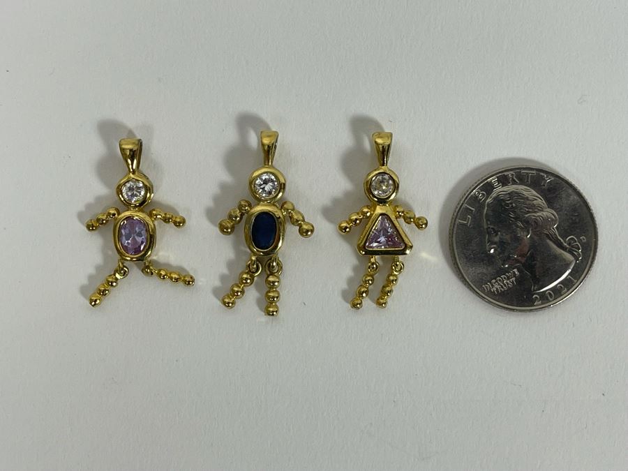 Three Sterling Silver Pendants 7.2g [Photo 5]