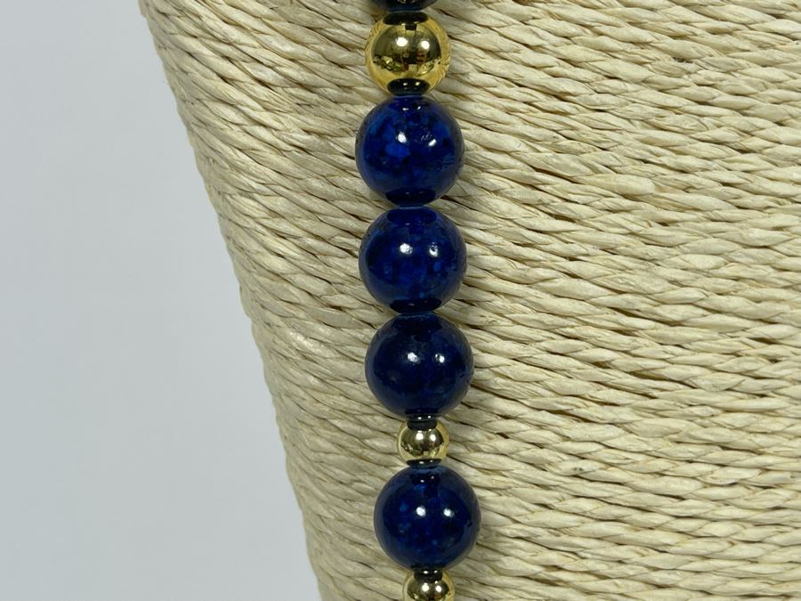 Vintage Cloisonne Bird 30' Necklace With Matching Earrings [Photo 5]