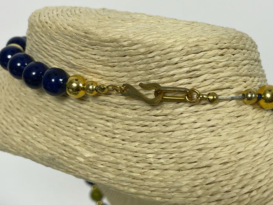 Vintage Cloisonne Bird 30' Necklace With Matching Earrings [Photo 6]