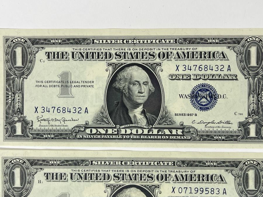 Pair Of 1957 One Dollar Silver Certificates [Photo 3]