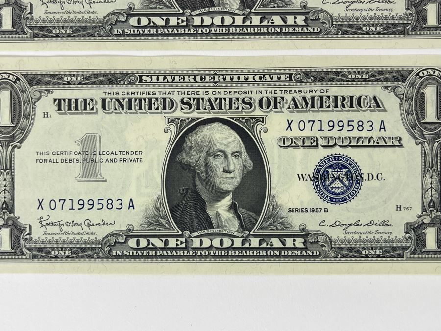 Pair Of 1957 One Dollar Silver Certificates [Photo 4]