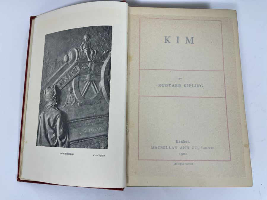 Vintage 1901 Book Kim By Rudyard Kipling [Photo 5]
