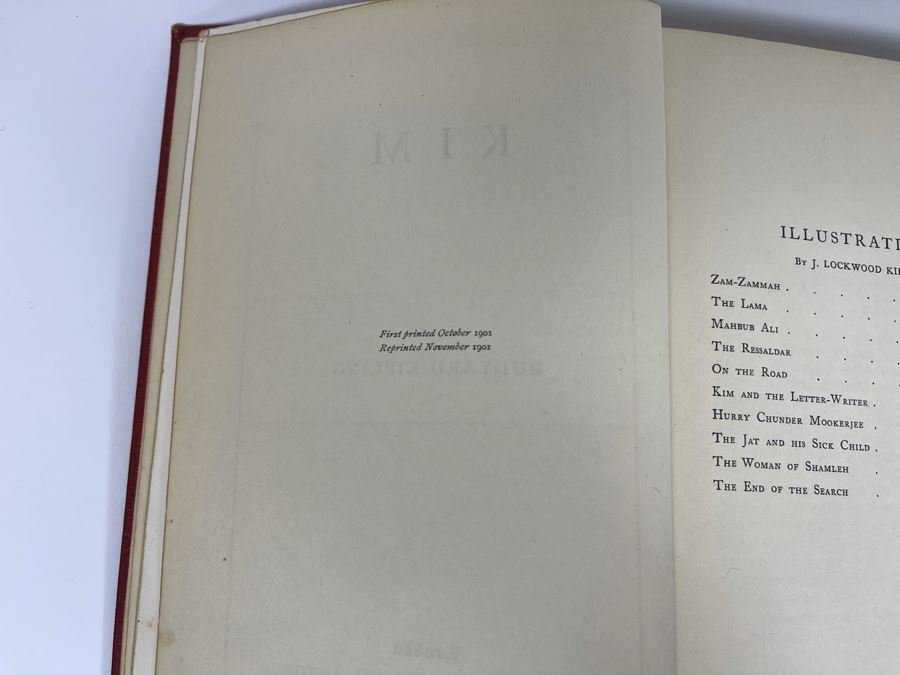 Vintage 1901 Book Kim By Rudyard Kipling [Photo 6]