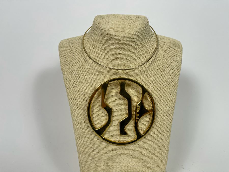 Vintage 1971 Phyllis Mark Kinetic Sculptural Pendant Necklace [Photo 3]