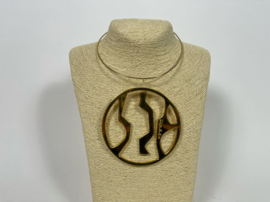 Vintage 1971 Phyllis Mark Kinetic Sculptural Pendant Necklace [Photo 2]