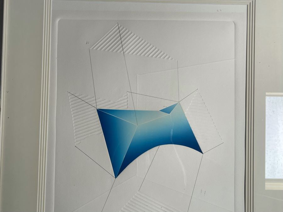 Yegel Zemer Vintage 1976 Hand Signed Print Titled 'Anatomy Of Animal' Framed 29.5 X 35.5 [Photo 6]