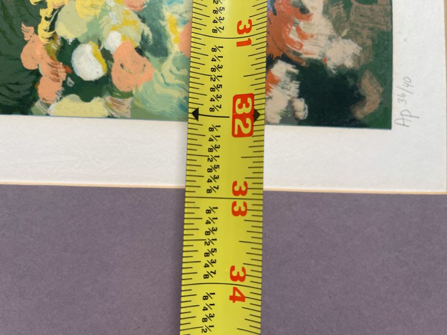 Howard Behrens Hand Signed Giclee Titled 'Laguna Beach' Limited Edition Artist Proof 36 Of 40 - 33W X 28H (Frame Measures 45 X 40.5) [Photo 9]