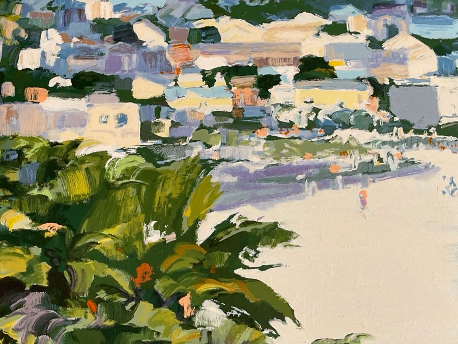 Howard Behrens Hand Signed Giclee Titled 'Laguna Beach' Limited Edition Artist Proof 36 Of 40 - 33W X 28H (Frame Measures 45 X 40.5) [Photo 7]