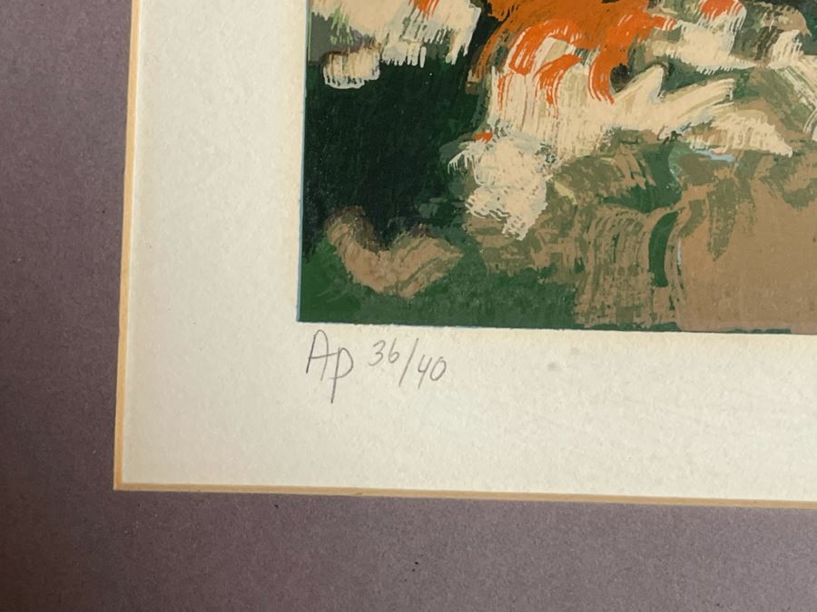 Howard Behrens Hand Signed Giclee Titled 'Laguna Beach' Limited Edition Artist Proof 36 Of 40 - 33W X 28H (Frame Measures 45 X 40.5) [Photo 6]