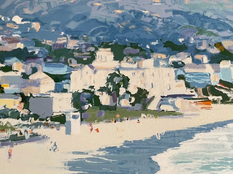 Howard Behrens Hand Signed Giclee Titled 'Laguna Beach' Limited Edition Artist Proof 36 Of 40 - 33W X 28H (Frame Measures 45 X 40.5) [Photo 8]
