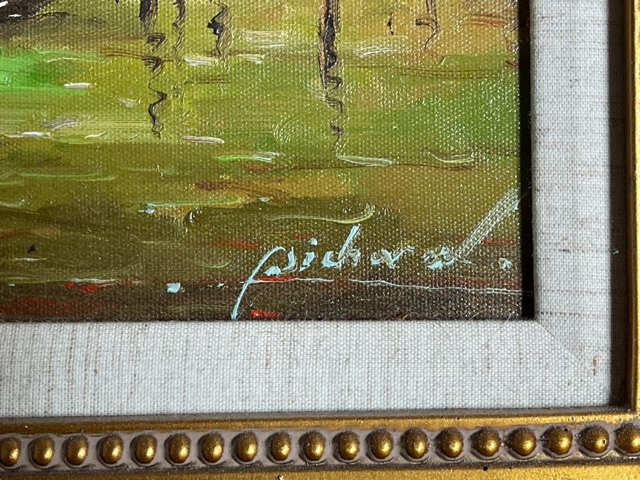 Frame Canal Scene Artwork 24 X 19.5 [Photo 5]