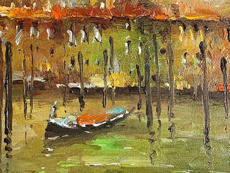 Frame Canal Scene Artwork 24 X 19.5 [Photo 6]