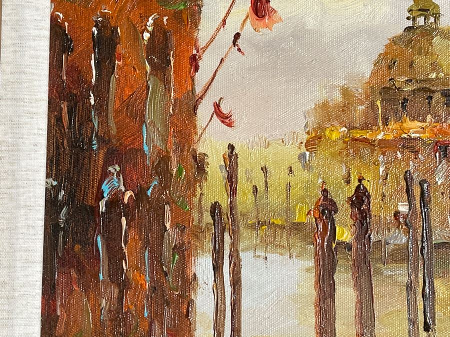 Frame Canal Scene Artwork 24 X 19.5 [Photo 7]