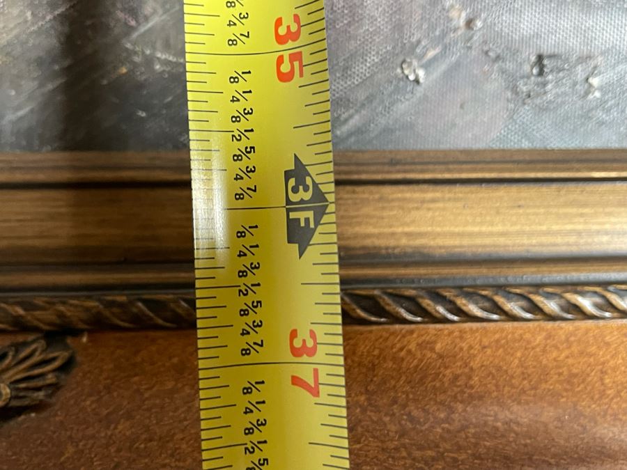 Large Framed Paris City Scene Artwork With Eifel Tower In Background Frame Measures 57.5 X 45.5 [Photo 16]