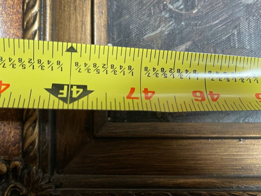 Large Framed Paris City Scene Artwork With Eifel Tower In Background Frame Measures 57.5 X 45.5 [Photo 15]