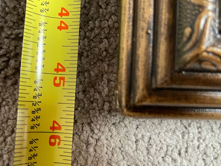 Large Framed Paris City Scene Artwork With Eifel Tower In Background Frame Measures 57.5 X 45.5 [Photo 18]